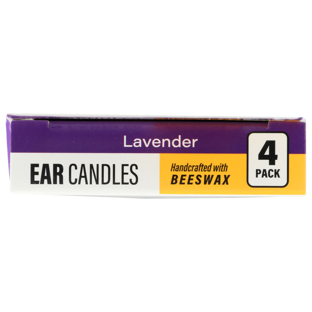 Velas naturales para los oídos de Wally's – Cera de abeja, lavanda – Paquete de 4