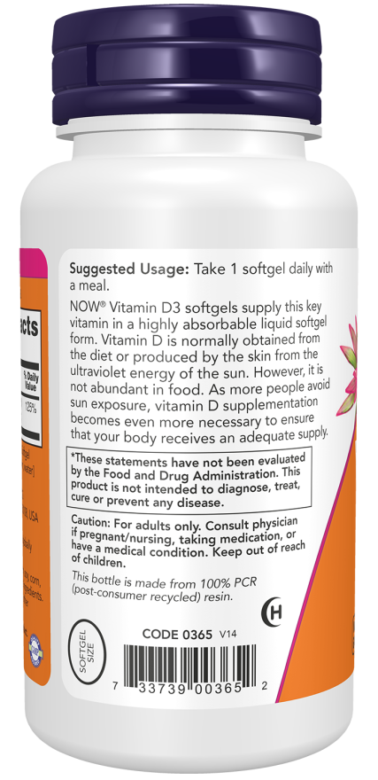 Cápsulas blandas de vitamina D3 1000 UI