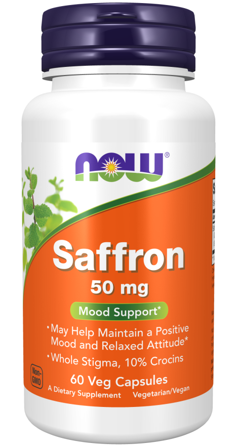Cápsulas vegetales de azafrán de 50 mg