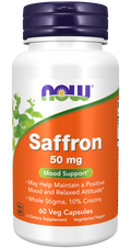 Cápsulas vegetales de azafrán de 50 mg