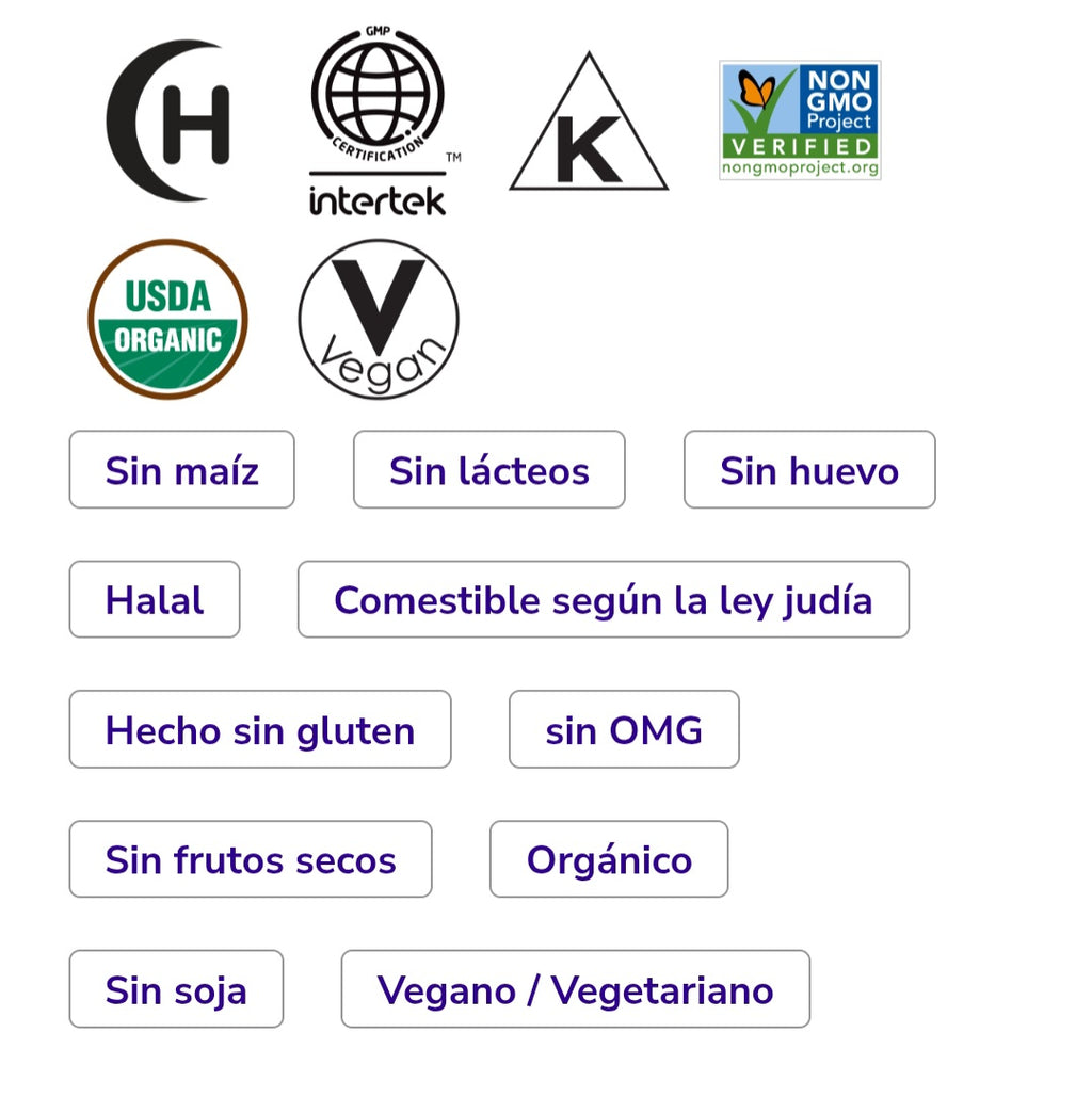 Espirulina orgánica, comprimidos de 500 mg