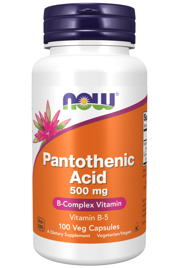 Cápsulas vegetales de ácido pantoténico de 500 mg