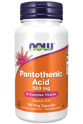 Cápsulas vegetales de ácido pantoténico de 500 mg