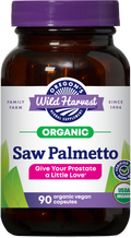 Cápsulas orgánicas de Saw Palmetto, 90 unidades