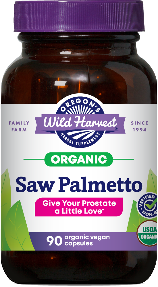Cápsulas orgánicas de Saw Palmetto, 90 unidades