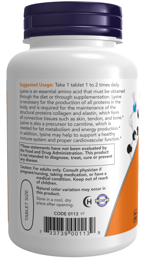 Comprimidos de L-lisina de doble potencia de 1000 mg (250 tabletas)