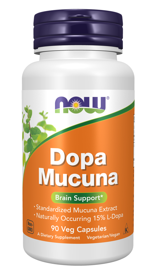 Cápsulas vegetales de Dopa Mucuna