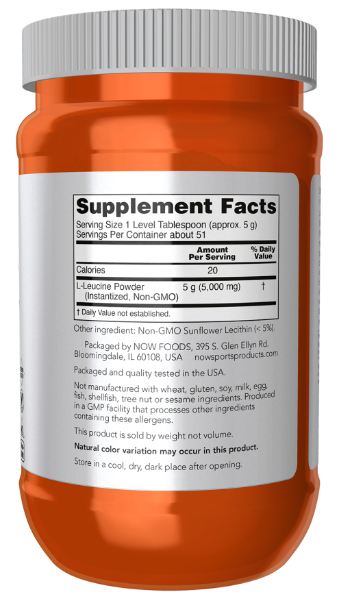 L-leucina en polvo