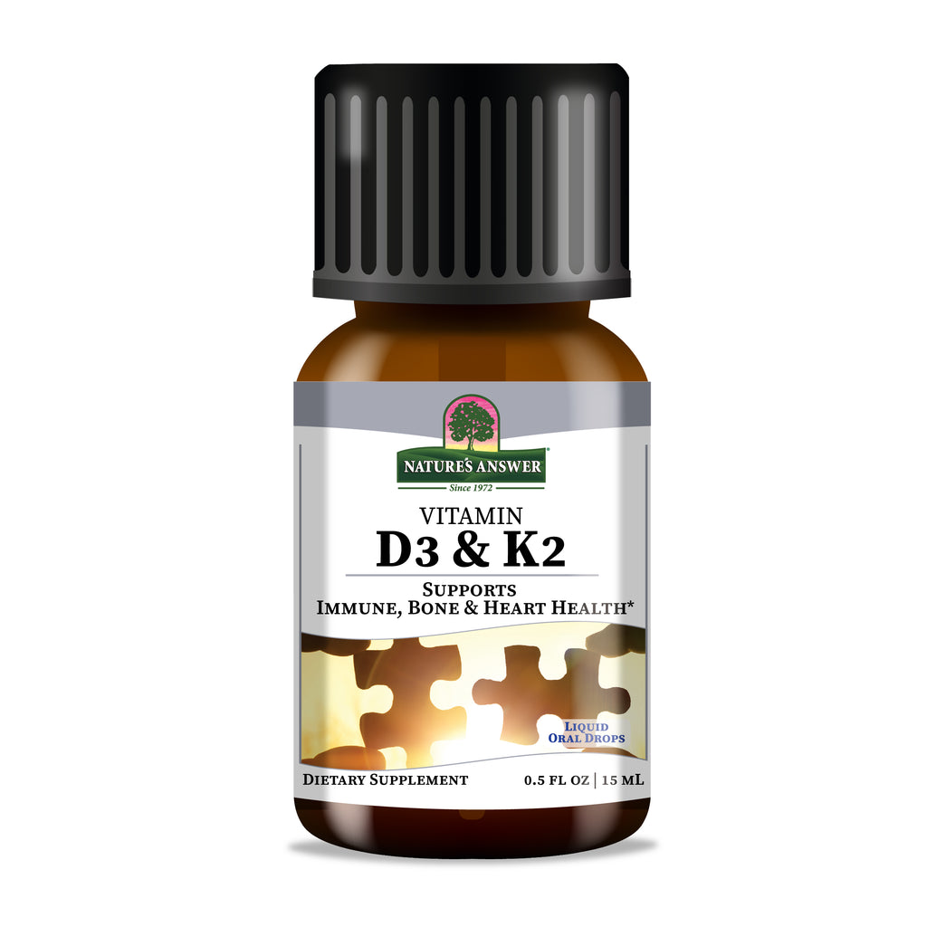 Vitamina D3 y K2 líquida 0.5 oz