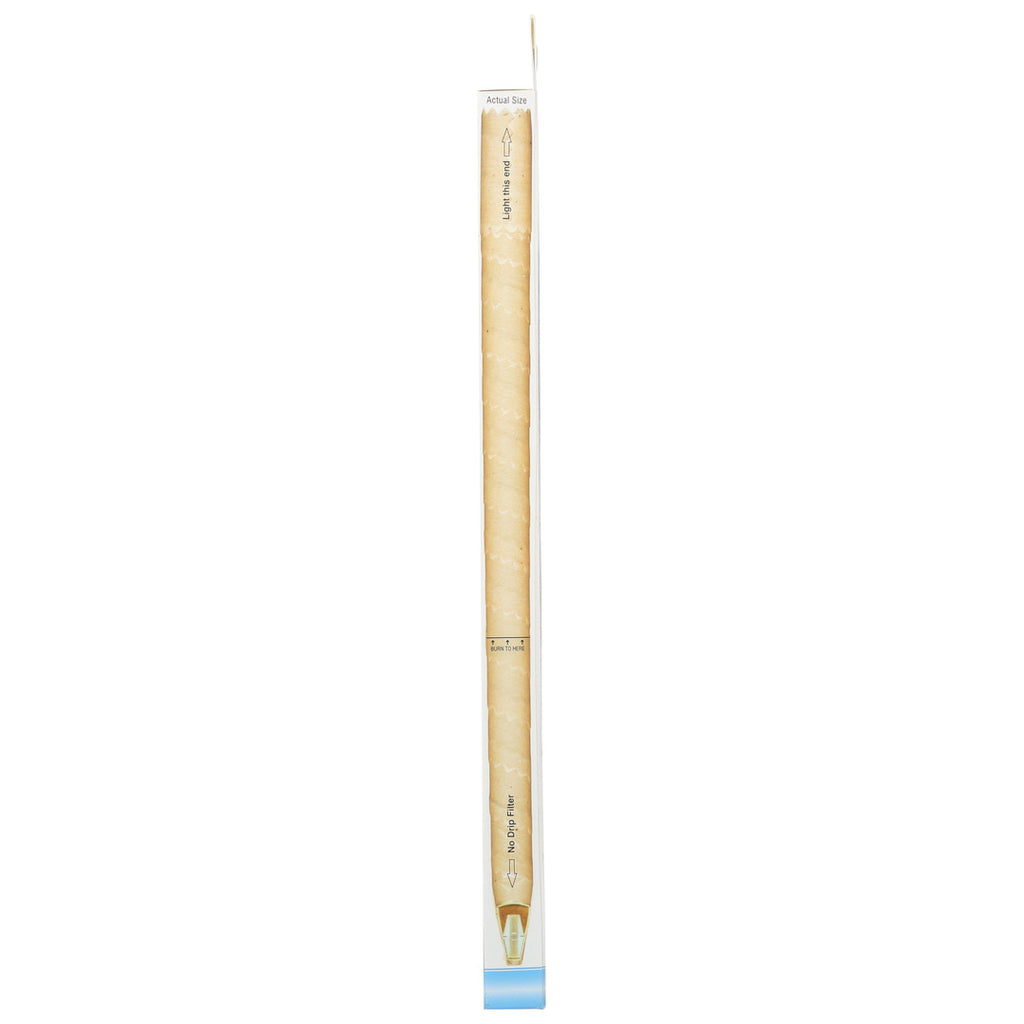 Velas para los oídos naturales de Wally's – Cera de abeja, sin perfume – Paquete de 2