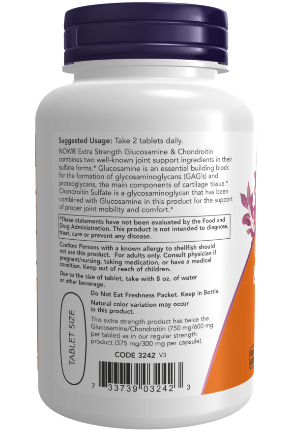 Comprimidos de glucosamina y condroitina extra fuertes