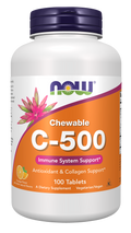 Comprimidos masticables de vitamina C-500 naranja