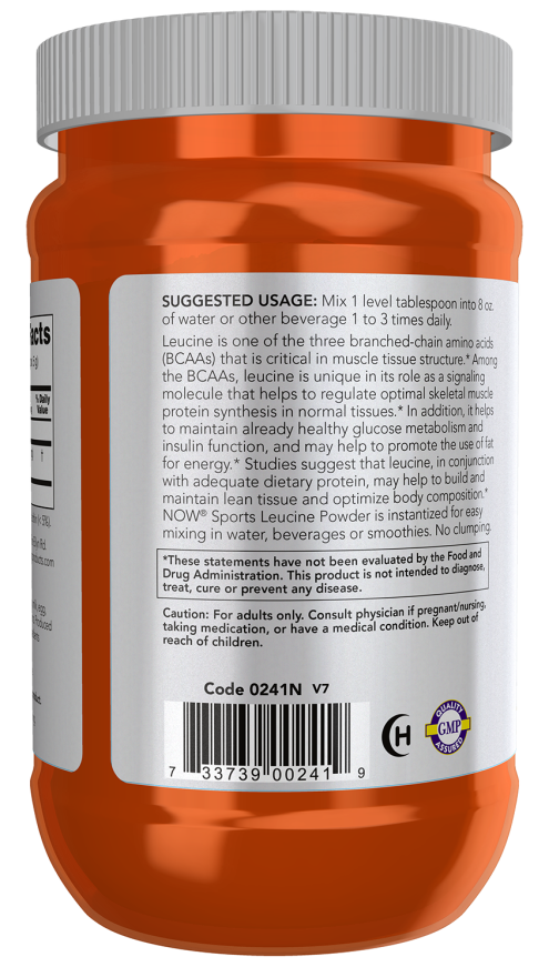 L-leucina en polvo