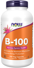 Cápsulas vegetales de vitamina B-100 (250 Cápsulas)