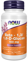Cápsulas vegetales de beta-1,3/1,6-D-glucano de 100 mg