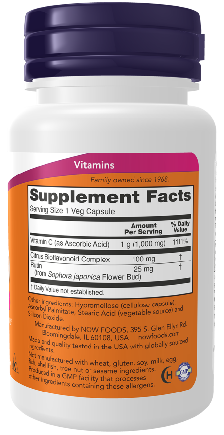 Cápsulas vegetales de vitamina C-1000