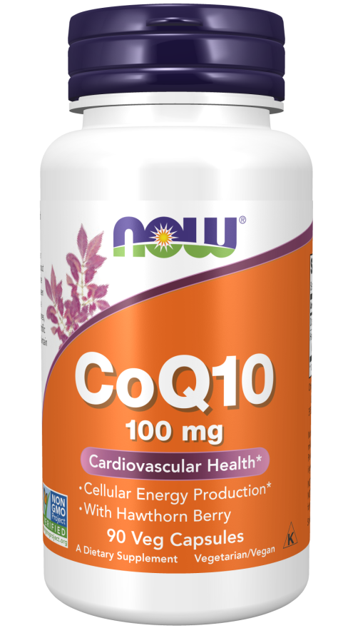Cápsulas vegetales de CoQ10 de 100 mg con bayas de espino