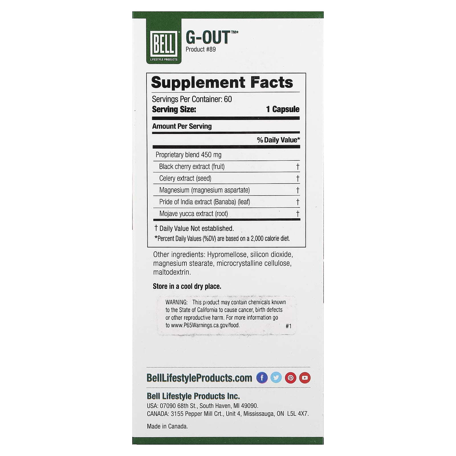 G-Out™, Refuerzo para el ácido úrico, 60 cápsulas vegetales