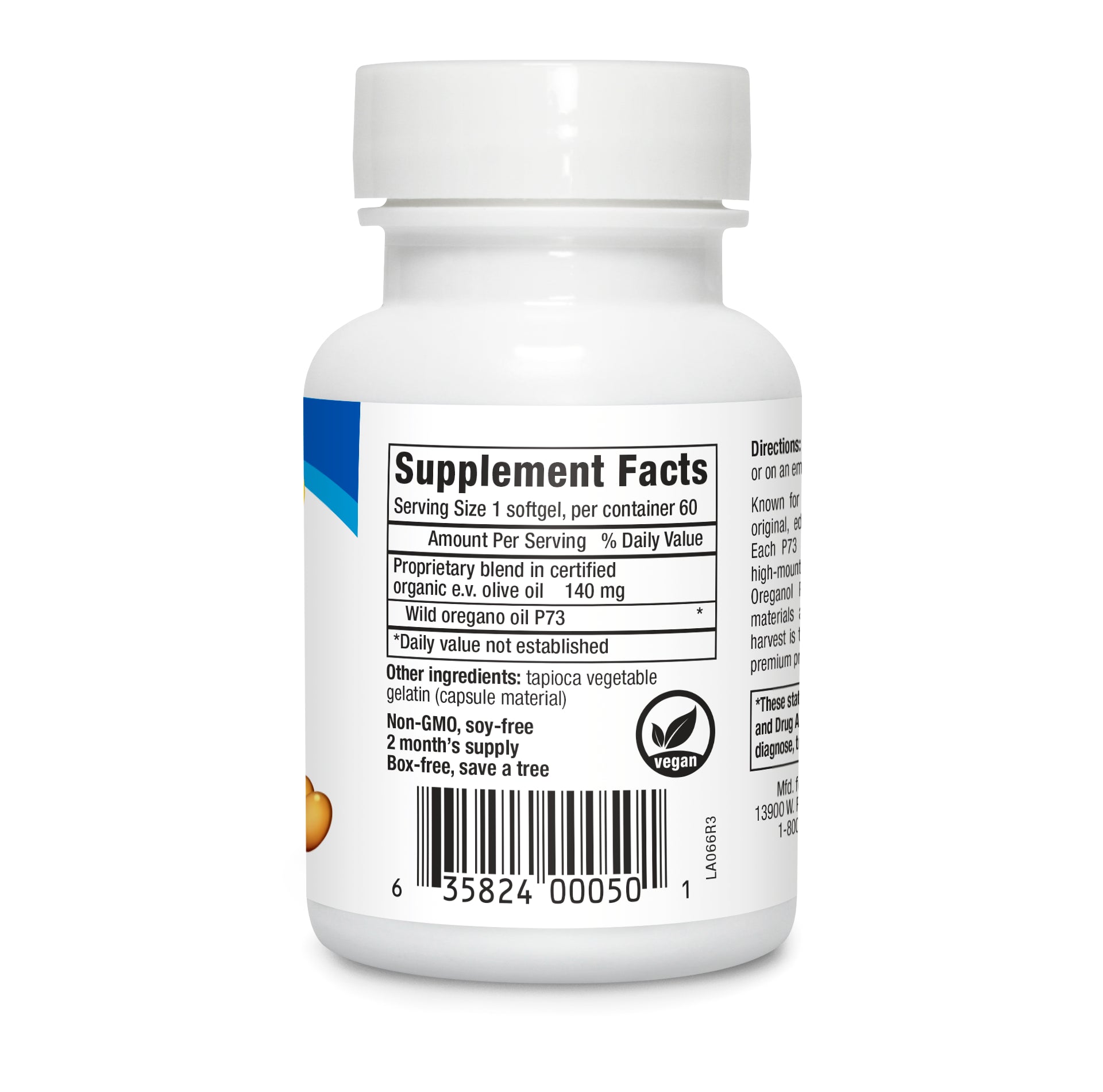 Cápsulas de gel Oreganol P73 - Aceite de orégano de uso diario