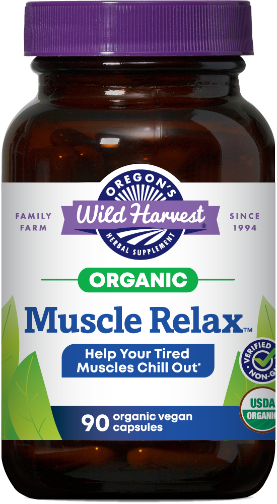Cápsulas orgánicas Muscle Relax™ de 90 unidades,